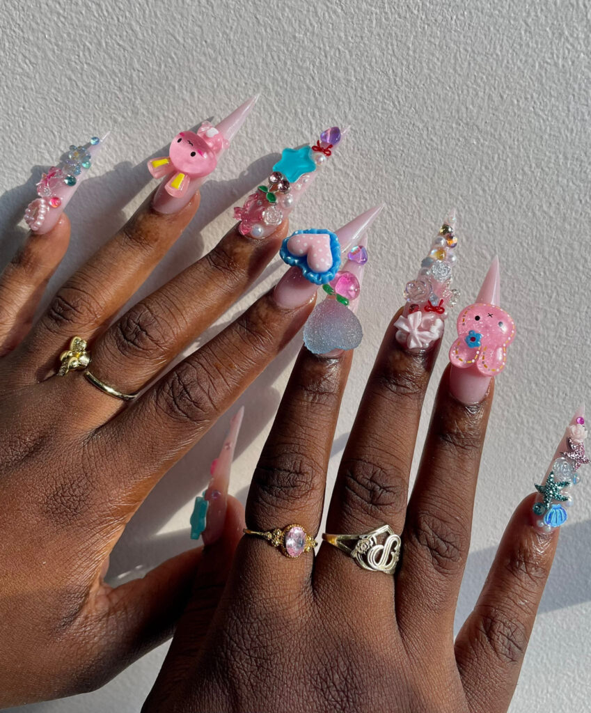 Custom nail art and manicure at Dream Beauty Wellness Spa Toronto